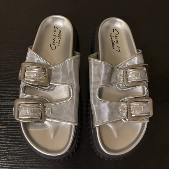 Circus NY by Sam Edelman Cris mesh double buckle sandals - Picture 3 of 6